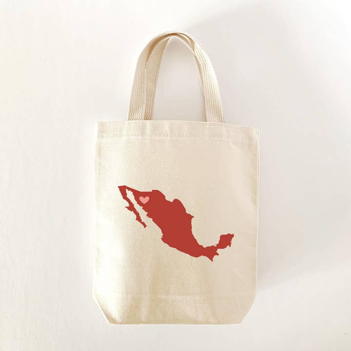 Custom Mexico Map Tote Bag: Wedding Welcome Gift for wholesale by MEGranger Totes