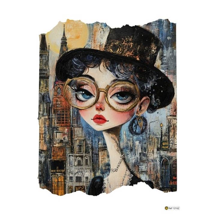 Pro Transfer Paper - Woman painting uv2 for wholesale by Atiladecor, Artesanato Lda