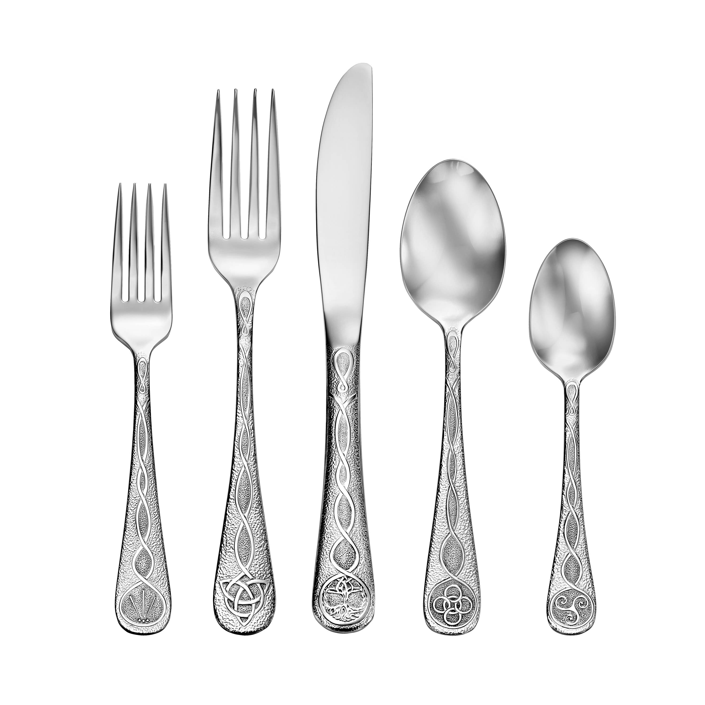 Liberty Tabletop - Wholesale Flatware Set - Celtic Flatware Place Setting Irish Silverware Made in USA6