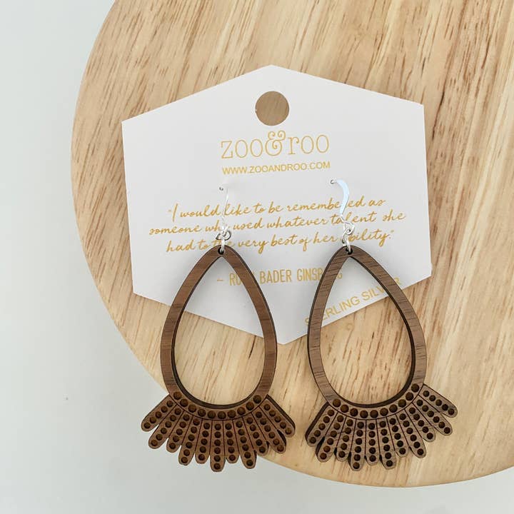 zoo&roo - Wholesale Dangle Earrings - Dissent earrings | RBG | Empowering earrings | Resist1