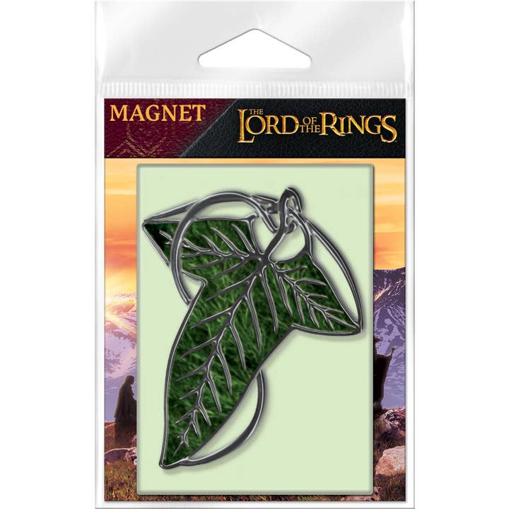 Lord of the Rings Leaf of Lorien Carded Magnet for wholesale by Ata-Boy