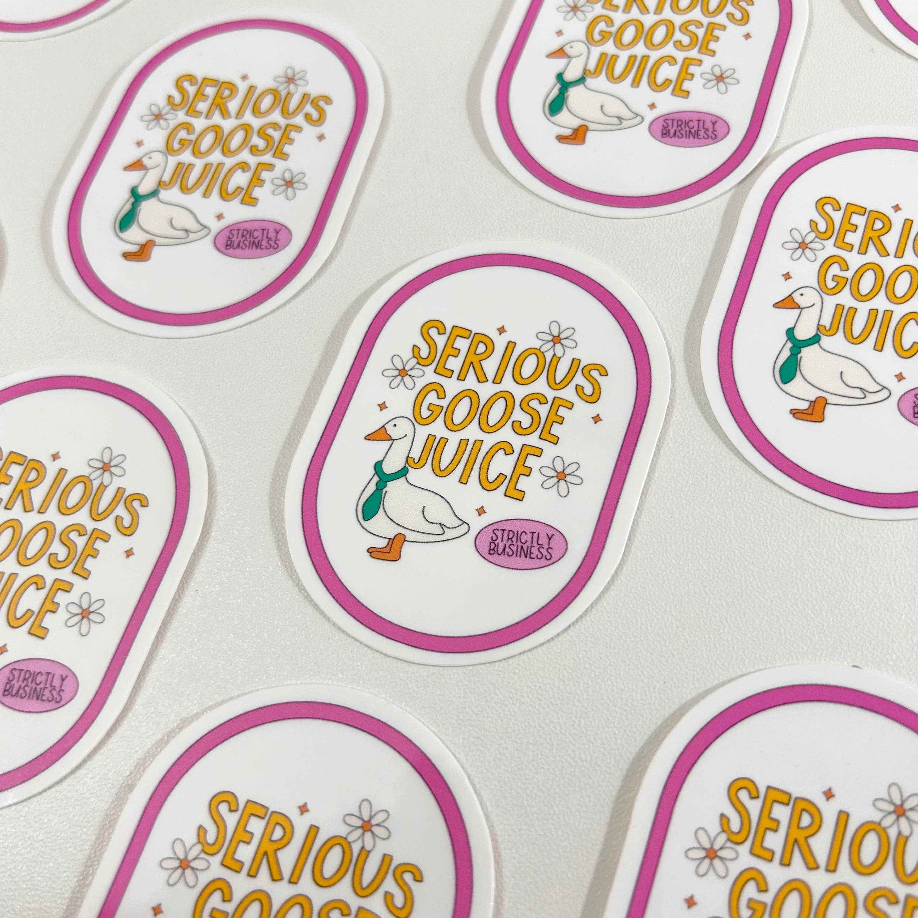 Happyish Brand - Wholesale Sticker - Serious Goose Juice Sticker - Funny, Silly Goose Juice Joke2
