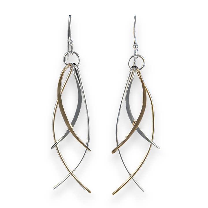 2031 - dinglande fisk örhänge för wholesale av Peter James