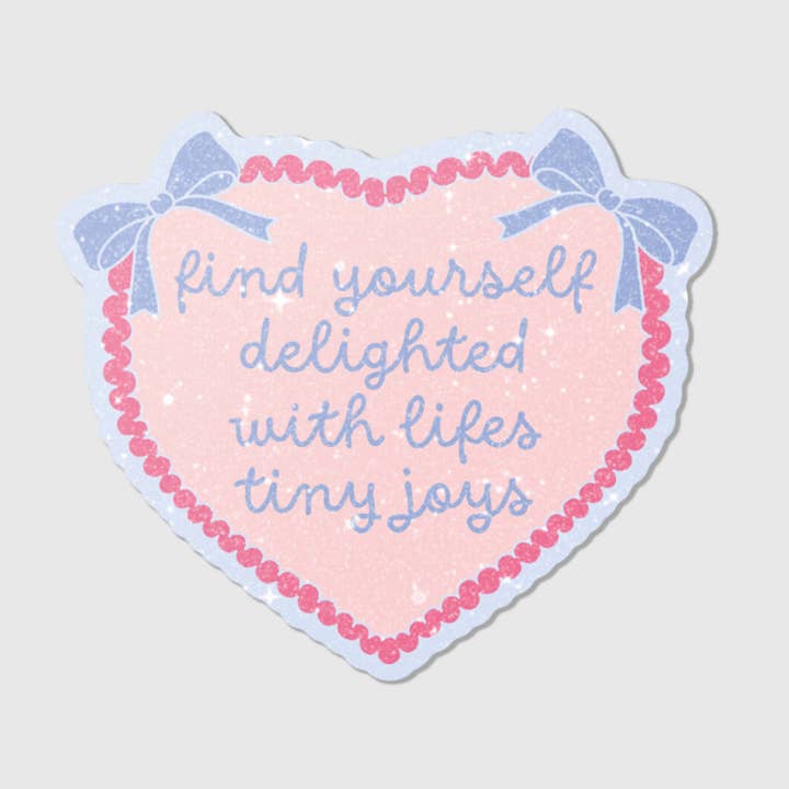 vind jezelf verrukt - Zand Glitzer Vinyl Sticker voor wholesale door studio mirabella