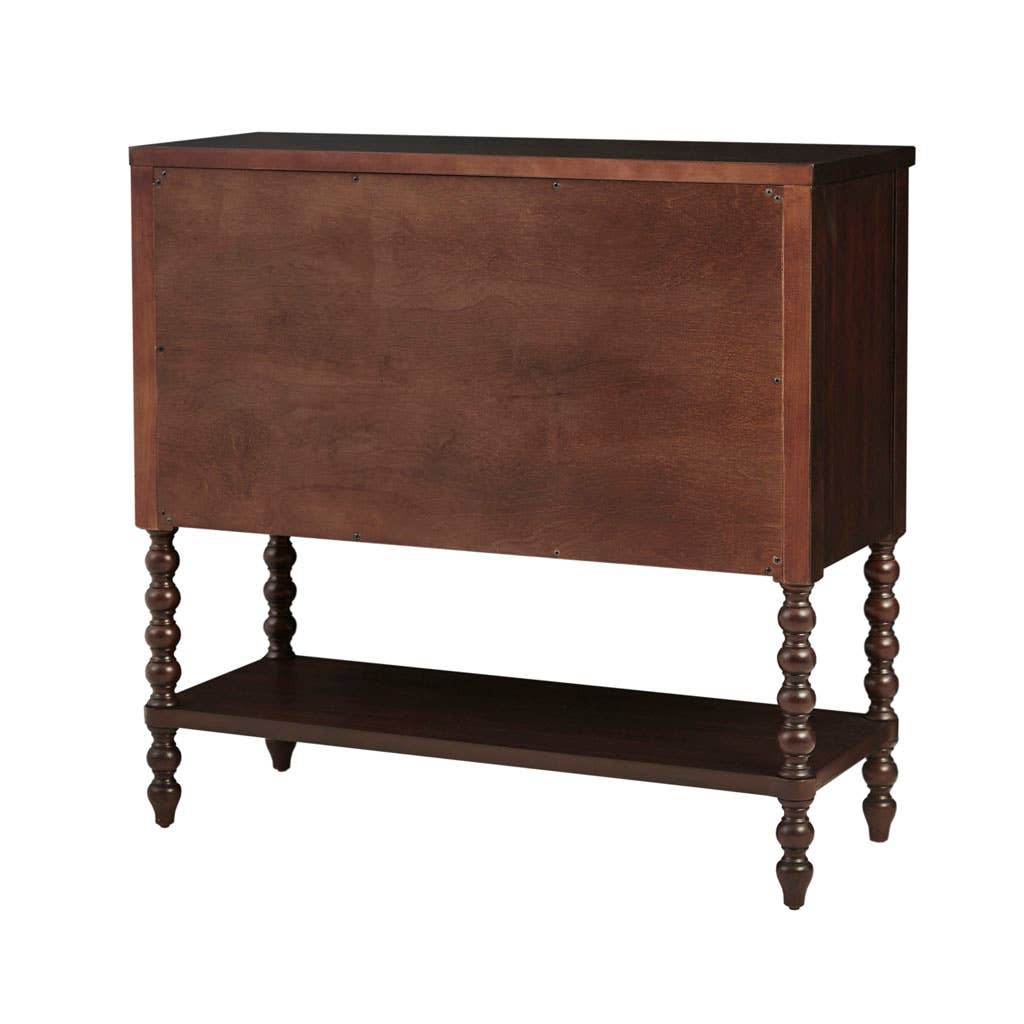 Olliix - Wholesale Cabinet - 2-Drawer Storage Accent Chest w/ Turned Legs, Morocco Brown4