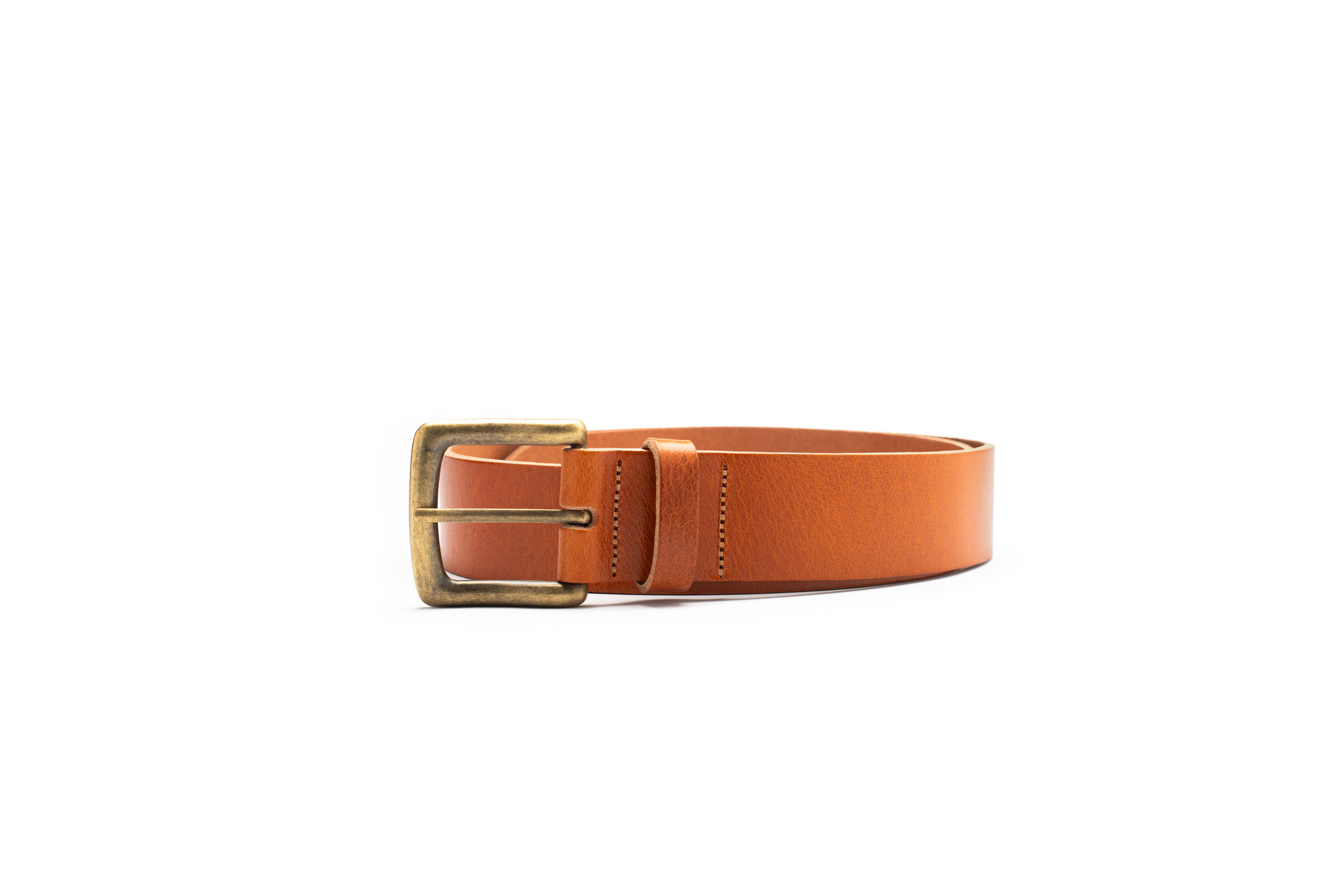 Leathergraft – wholesale Belt – Unisex – Men's full grain leather belt with antique brass buckle8