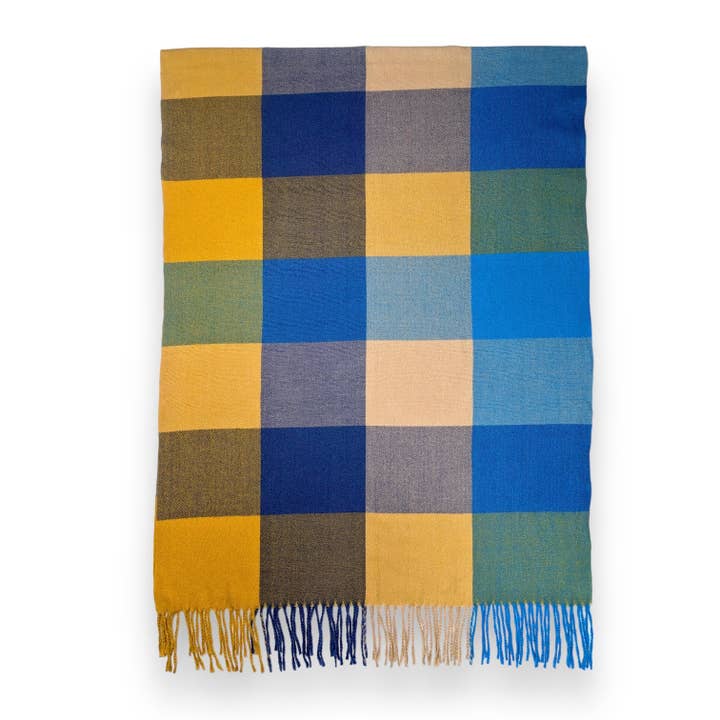 Lili Scarves - Wholesale Scarf - Women's - Classic Check Print Wool Mix Winter Scarf28