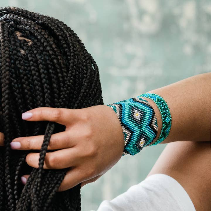 Lucia's Imports - Wholesale Cuff bracelet - Beaded Cuffs