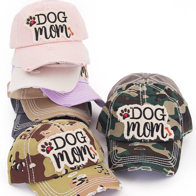 Hana – wholesale Baseballkeps - Dam – DOG MOM keps med vintagepatch och sliten look32
