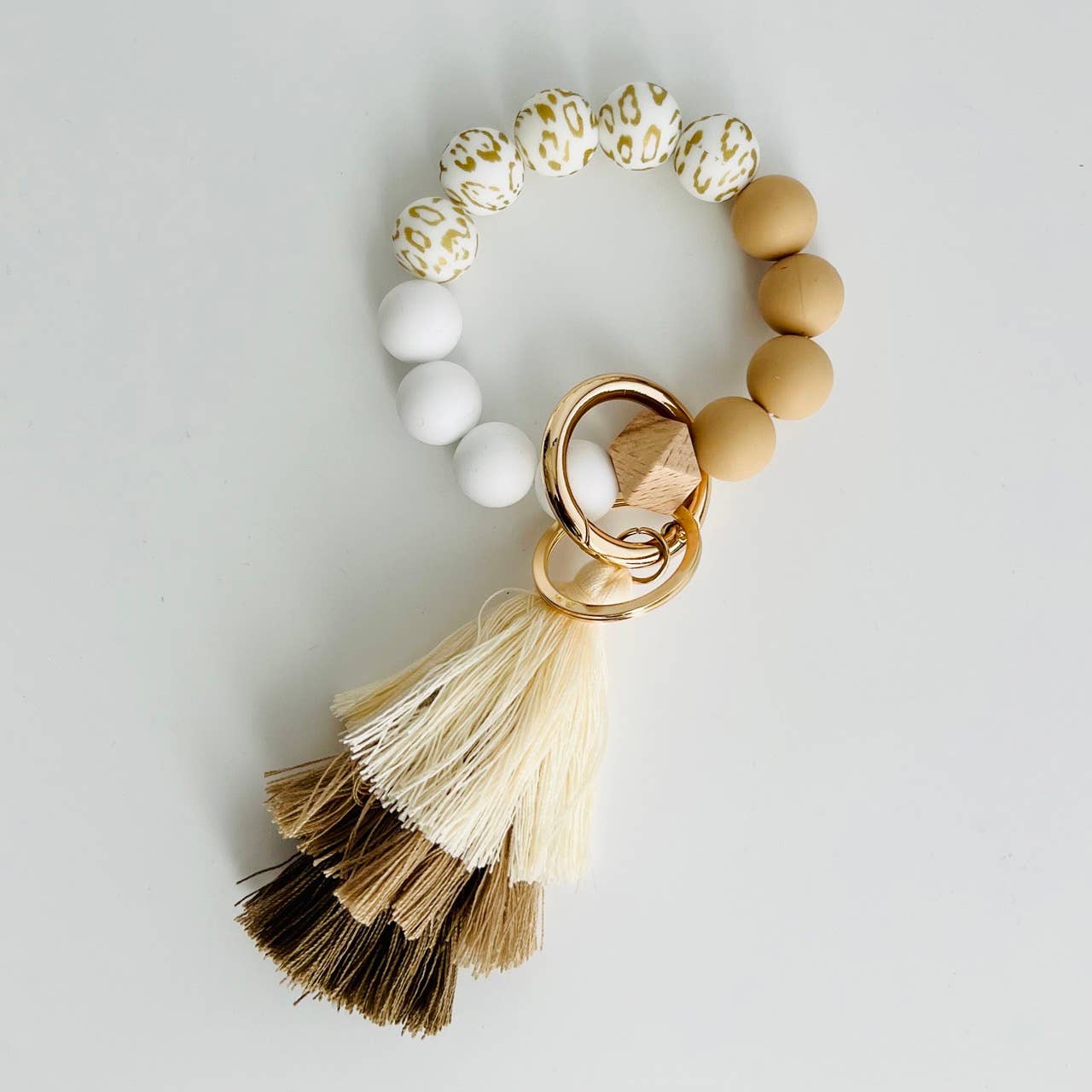 Tiny Gift Society - Vendita all'ingrosso Bracciale portachiavi - Portachiavi a bracciale | portachiavi da polso in silicone | nappa a strati3