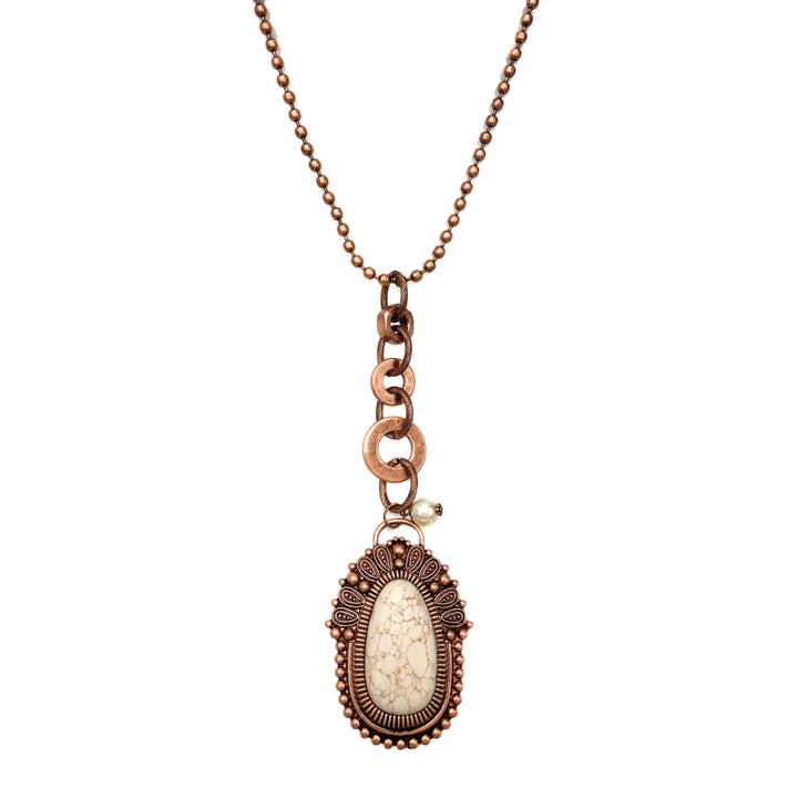 Collana Lariat con pendente in pietra turchese occidentale per la vendita all'ingrosso da parte di Lunar Deer