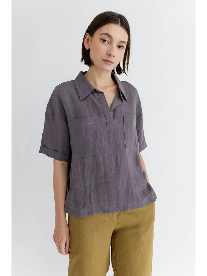 MOD REF – wholesale Tröja med knappar – Dam – Cal Top