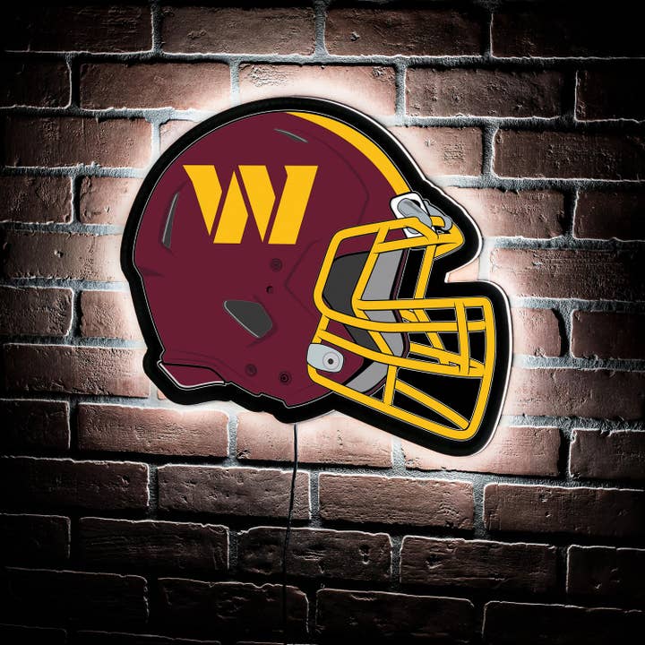 LED Wall Decor, Helmet, Washington Commanders for wholesale by Evergreen Enterprises
