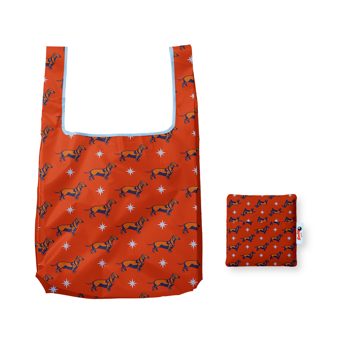 Lucky Goods Paper - Wholesale Tote Bag - Women's - Weenie Starburst Pattern Foldable Nylon Tote2