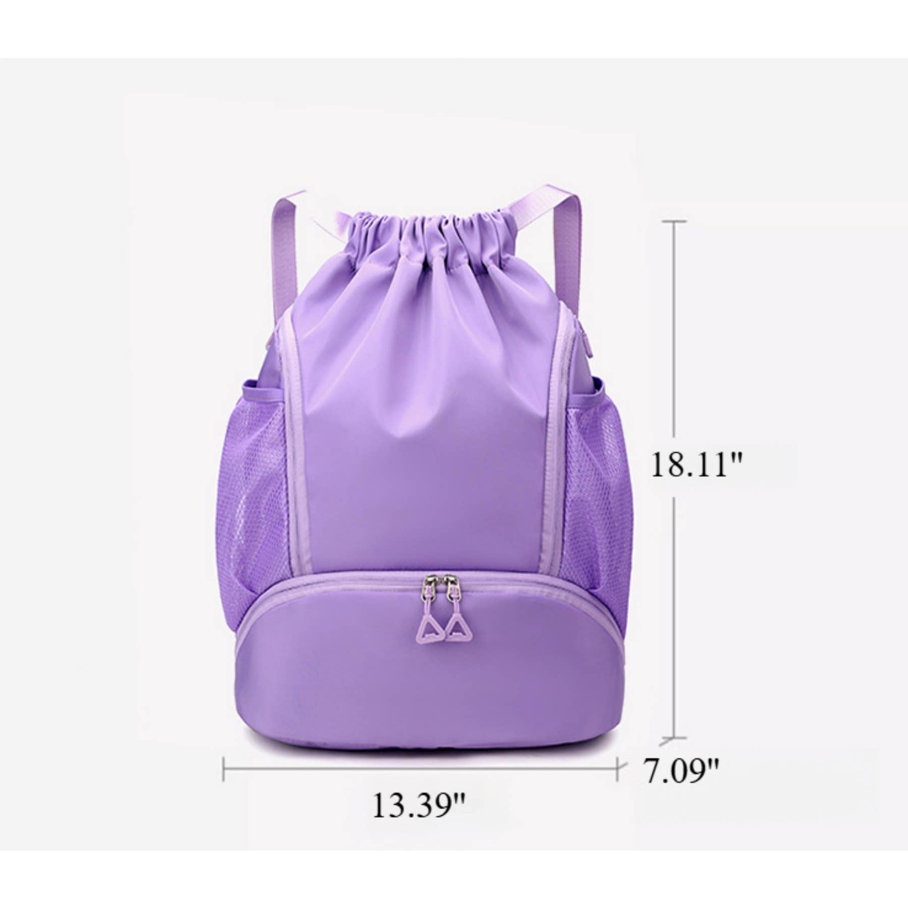 wandf - Wholesale Backpack – Women's - Fashion Drawstring Backpack Gym Bag with Shoes Compartment11