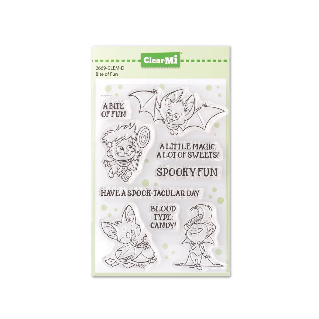 Impronte D'Autore - Wholesale Rubber/Decorative Stamp - Bite of Fun clear polymer stamps