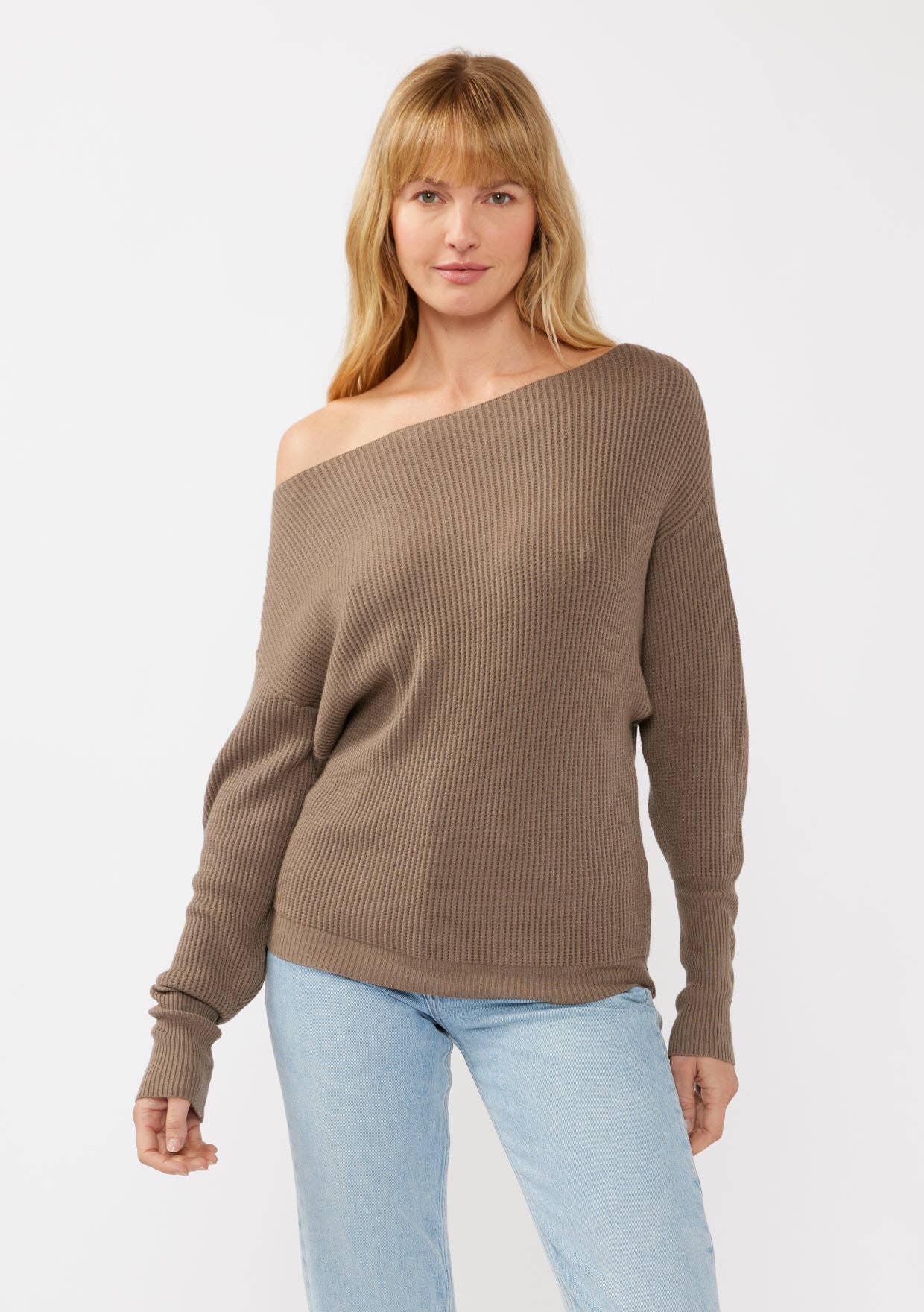 Lovestitch - Vente Pull en maille – femme - Pull en tricot gaufré à manches longues42