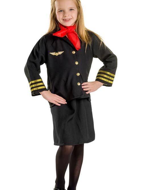 Dress Up America - Wholesale Costume - Kids - Flight Attendant Costume Set