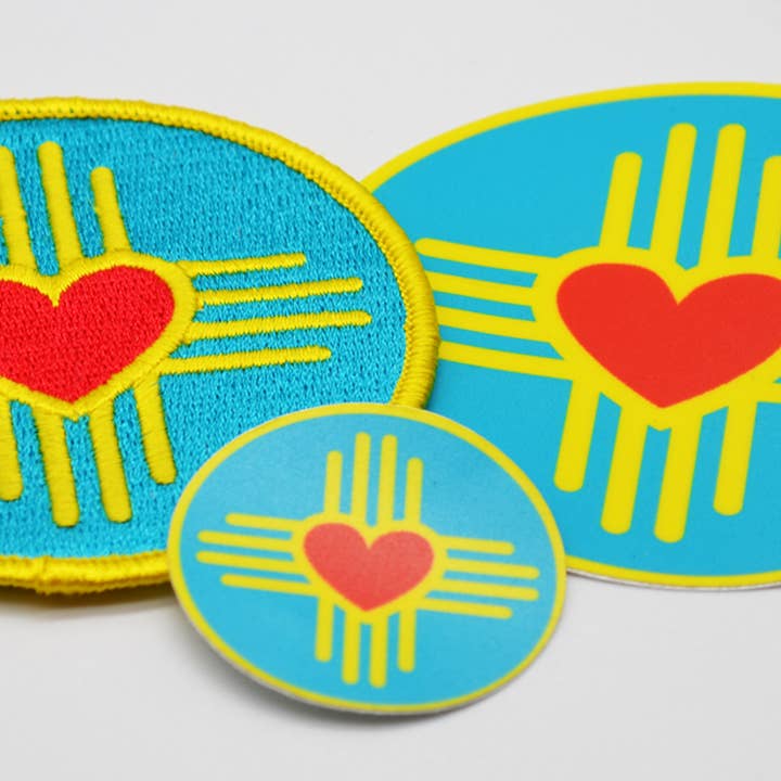 Metal the Brand – wholesale Klistermärke – Zia Hjärta Turkos Cirkel - Dekal1