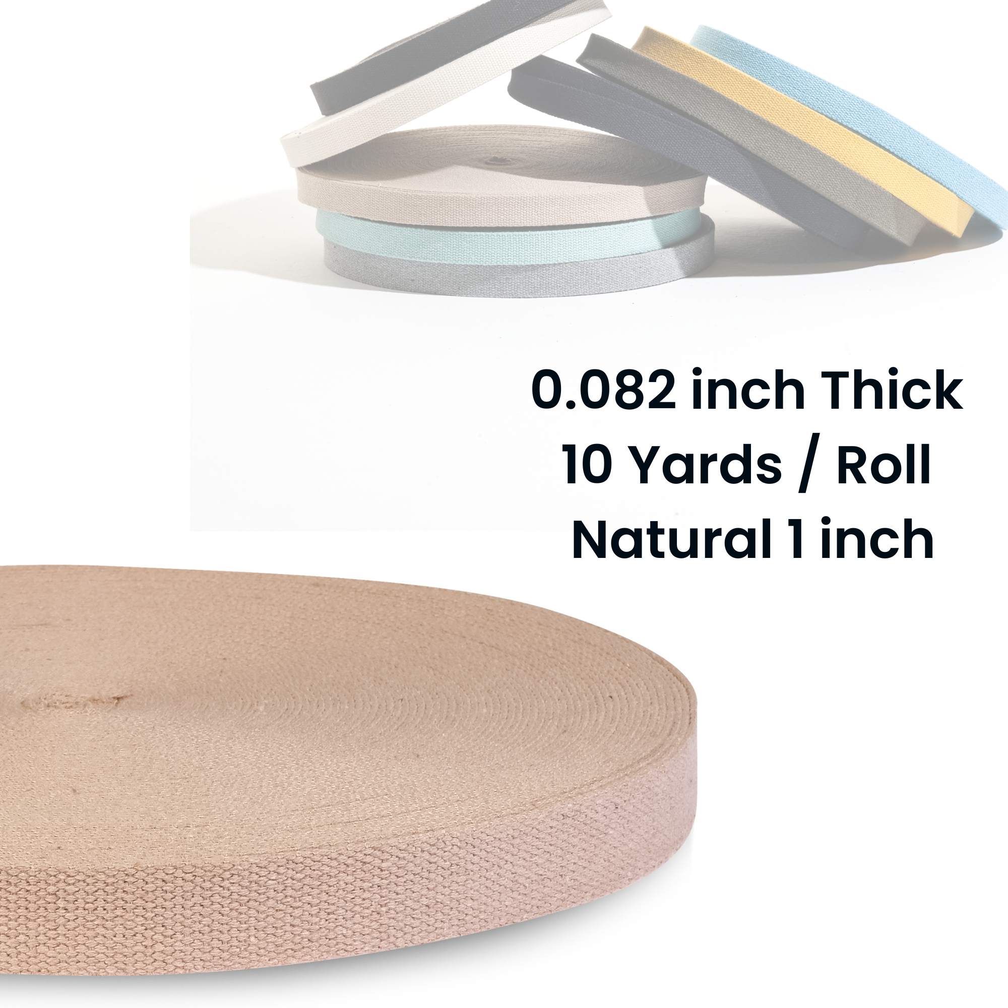 Dream Trimming Goods LLC - Vente Matériels de bricolage - Sangle en coton épais naturel 1" x 10 yards pour poignée de couture2
