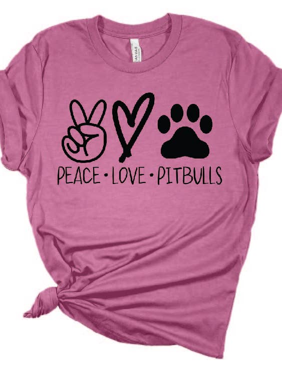 PEACE LOVE PITBULLS for engroshandel hos Bearded Bird Apparel