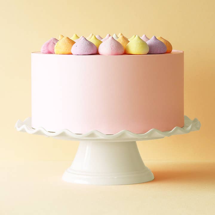 A Little Lovely Company – wholesale Cake stand – Melamine Cake Stand: Wave - vanilla cream2