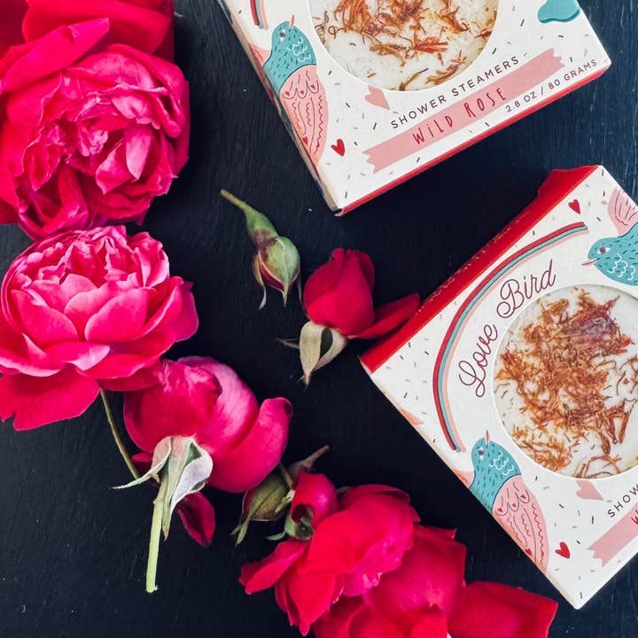 Sow the Magic - Wholesale Shower steamer/bomb - Love Bird Wild Rose Shower Steamer Set3