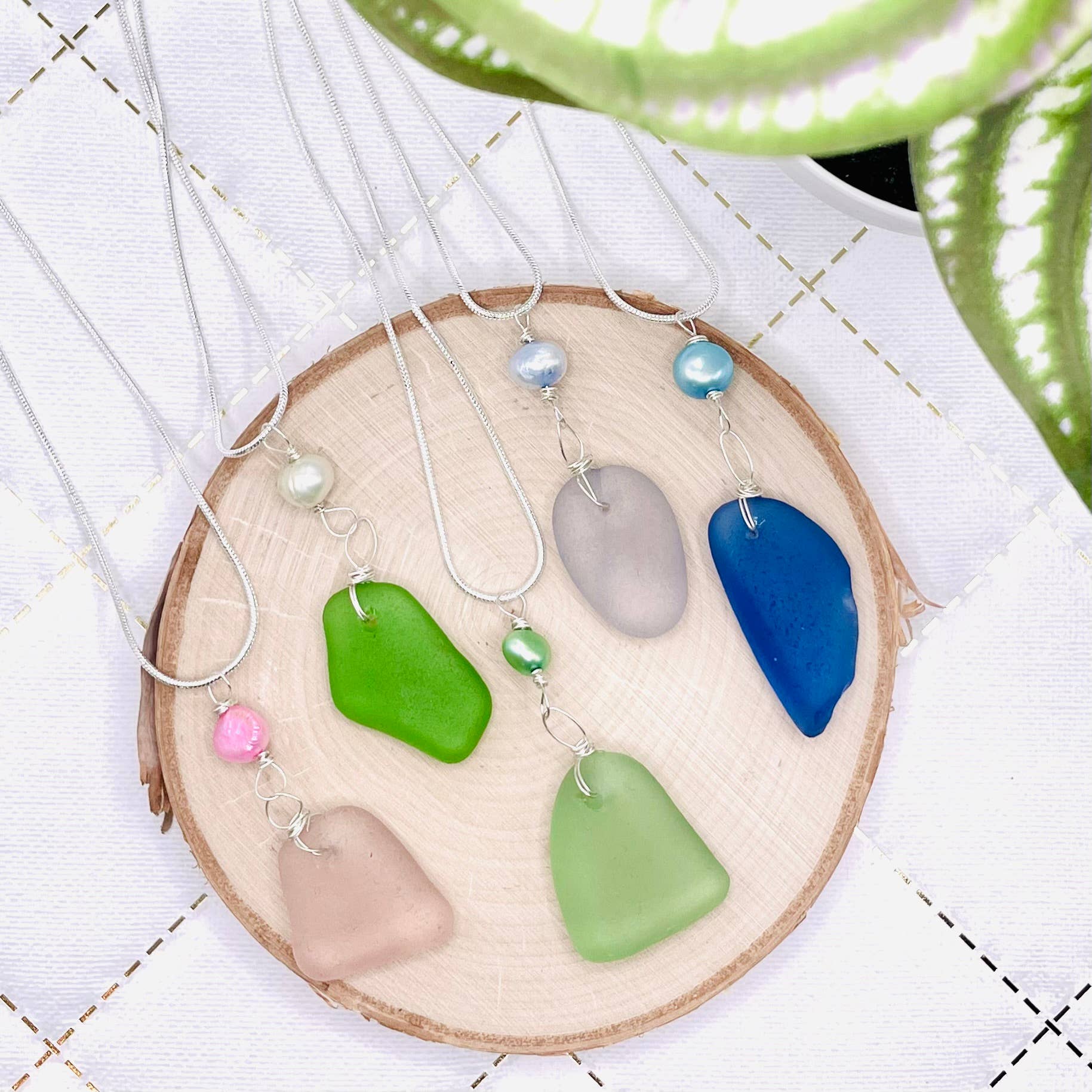 Cyn Elizabeth Studios – Großhandel Kette mit Anhänger/Charm – Kodiak Classic Seeglas Halskette8