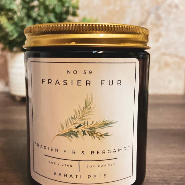 Bahati Pets - Wholesale Jar/Filled Candle - Frasier Fur 8 oz soy candle2