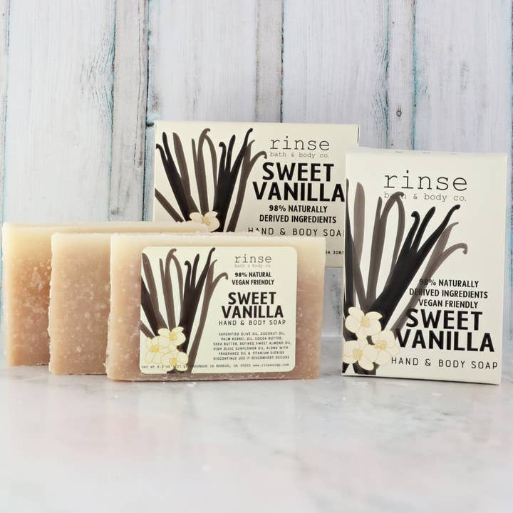 Mini Soap - Sweet Vanilla | Natural Bar Soap for wholesale by Rinse Bath Body Inc