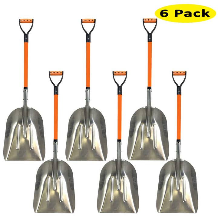 Ashman Online - Wholesale Garden Tool - Ashman Aluminum Snow Shovel 48 Inches with Large Head and Durable Handle (6 Pack)