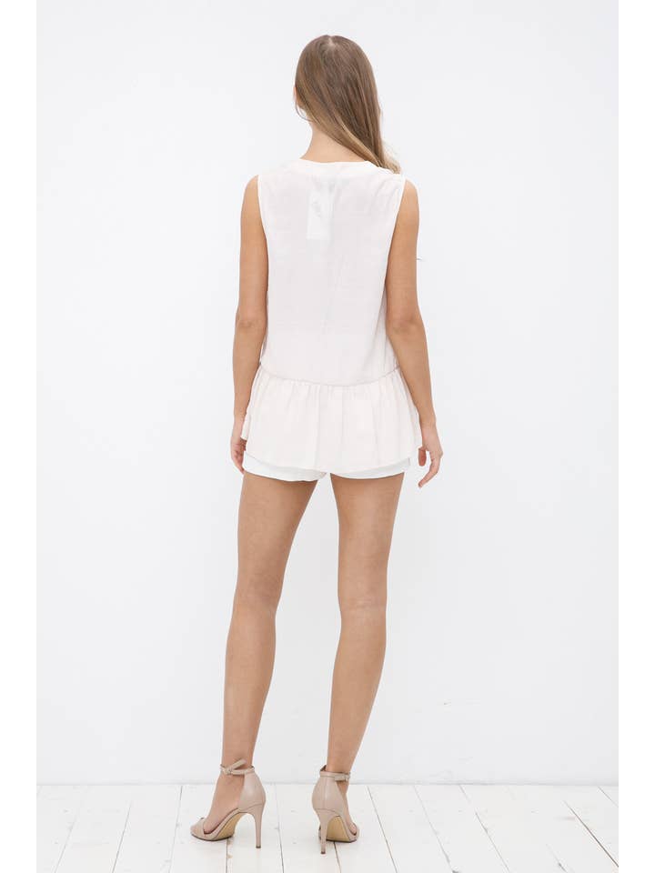 Blue B - Vendita all'ingrosso Camicetta - Donna - 31410T - Blusa arricciata in jacquard satinato con stampa a pois16