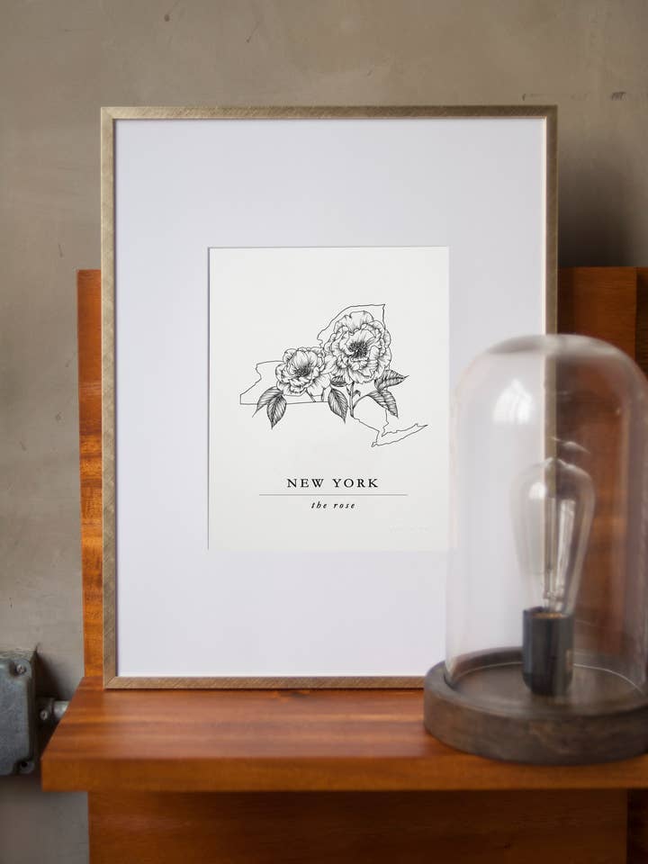 New York Roses Artprint for wholesale by Seniman Calligraphy