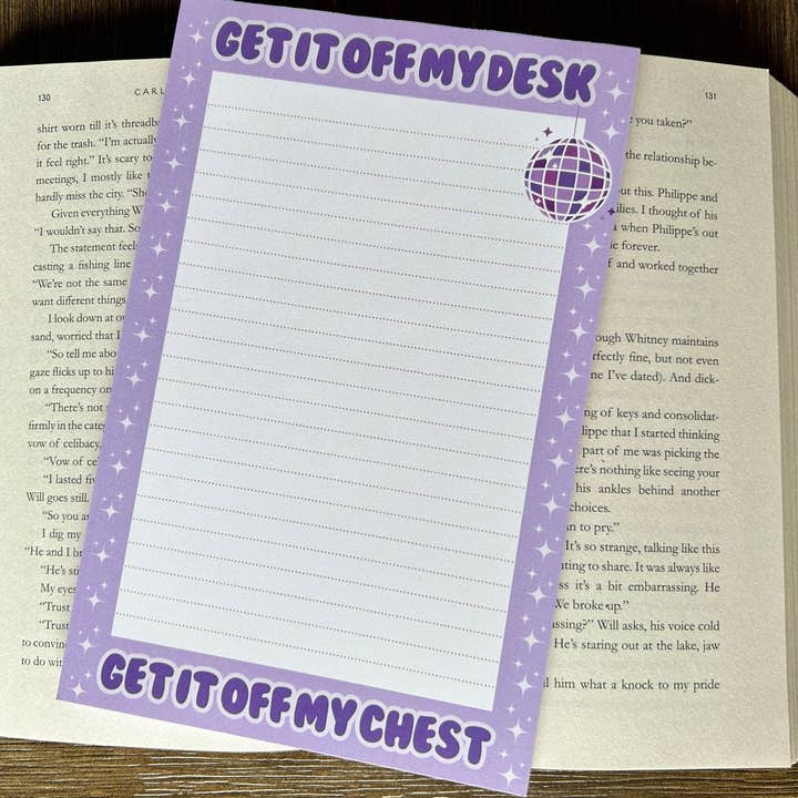 Get it off my desk Notepad for wholesale by Wey Better Creations