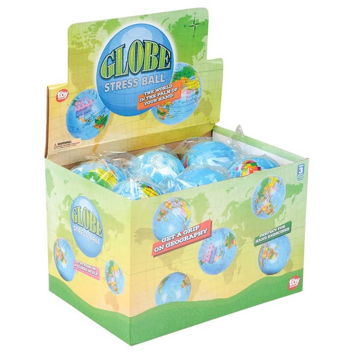 La Luna Bella - Toys - Wholesale Classic toy – Kids - 3" GLOBE STRESS BALL LLB kids toys1