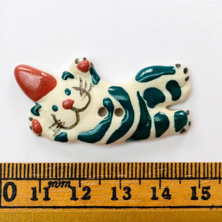 Flying Festive Cats Pack of 25 for wholesale by Incomparable Buttons