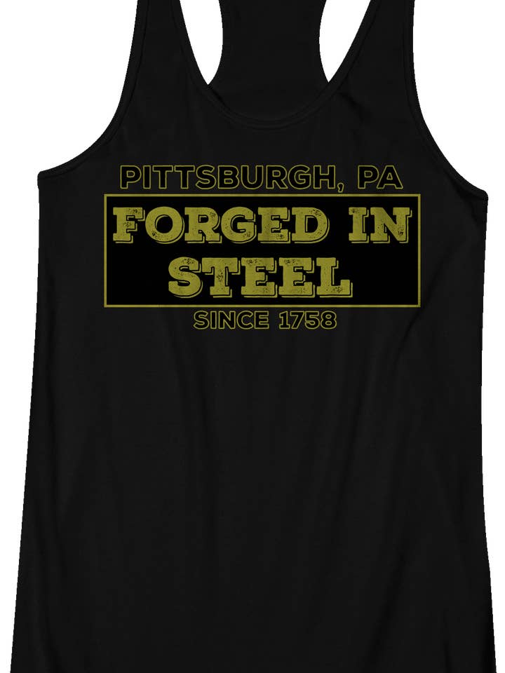 Forged in Steel - Women's Racerback Tank for wholesale by Brag Swag