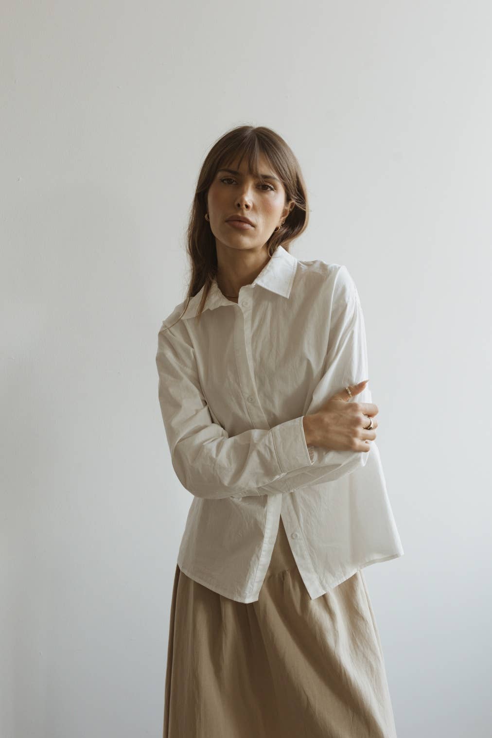 MOD REF - Wholesale Button Down Shirt - Women's - The Ema Top | Collared Button-Down Top29