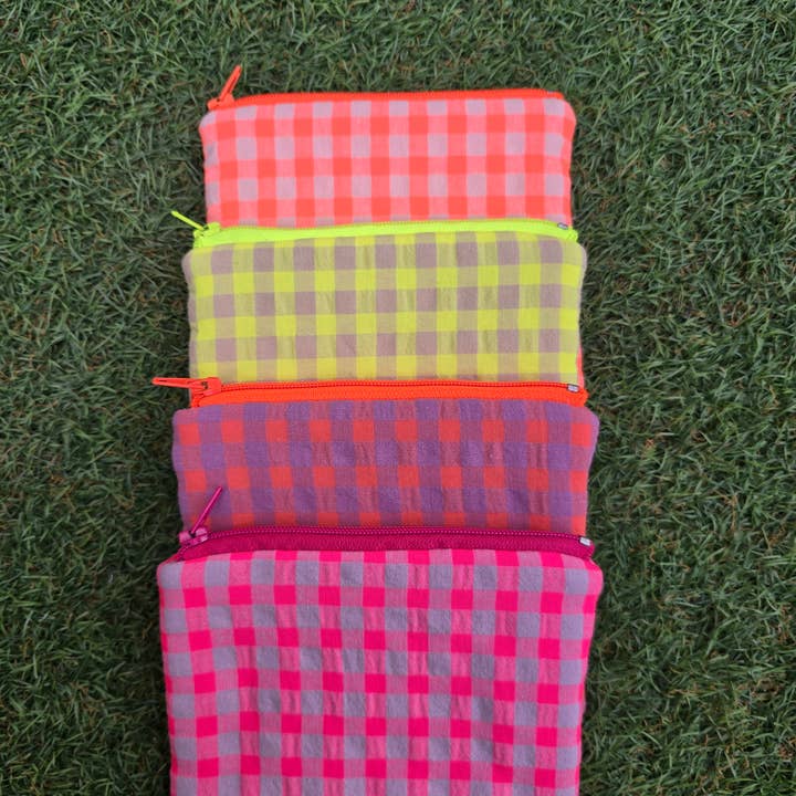 Fluorescent Vichy Wallet for wholesale by laubelgo