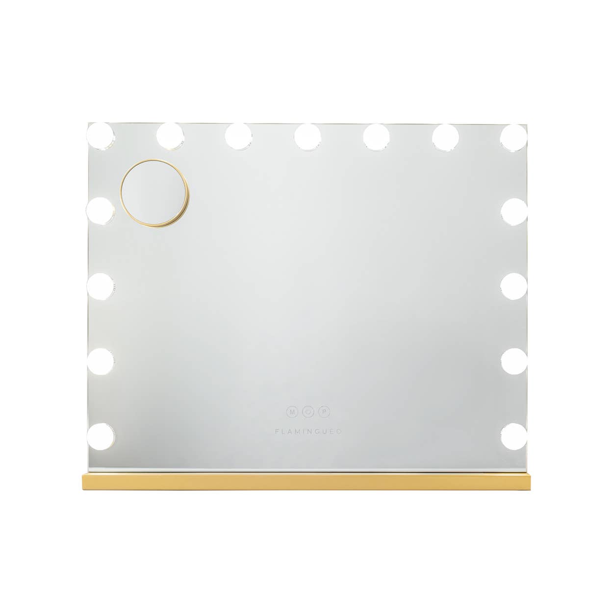 Flamingueo - Wholesale Vanity Mirror - Espejo dorado con 15 luces LED, 3 modos de luz, ENCHUFE EUROPEO1