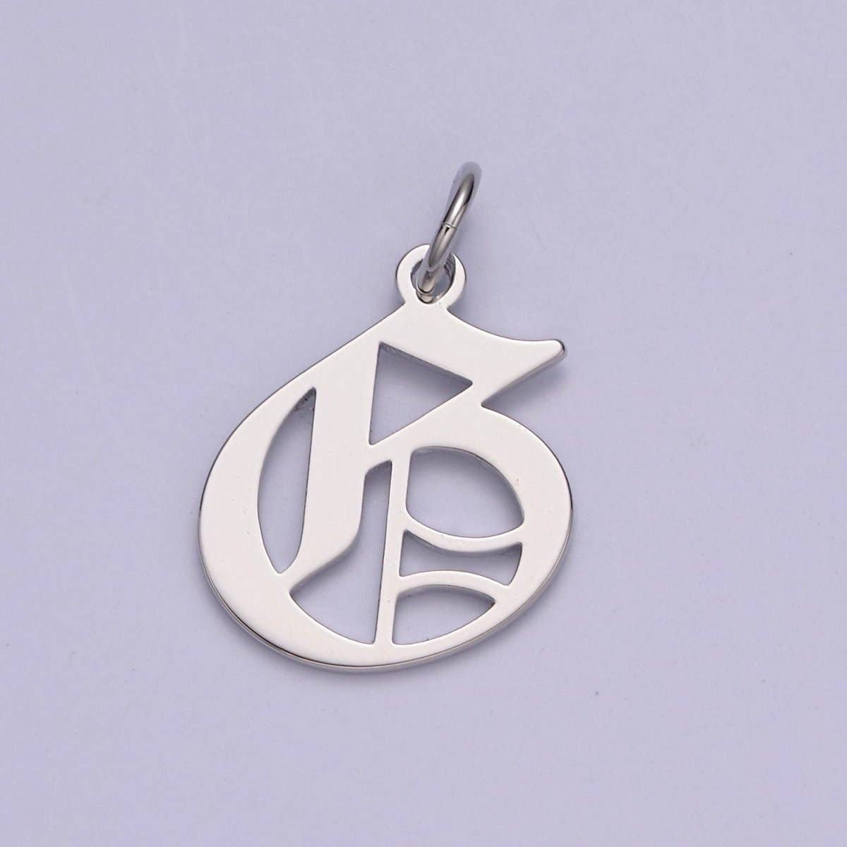 Aim Eternal - Wholesale Individual Charm/Pendant - Gothic Letter Charm, Alphabet Charm, Silver Letter Charm, 26 Letters Initial Charms Old English Letter Pendant A690~A7026