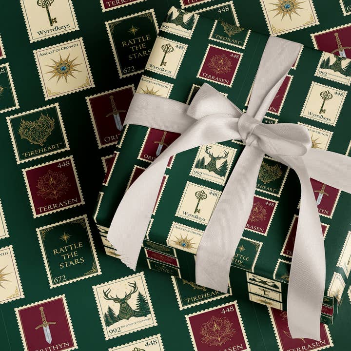 Terrasen holiday gift Wrapping Paper for wholesale by MagicMerchEmporium