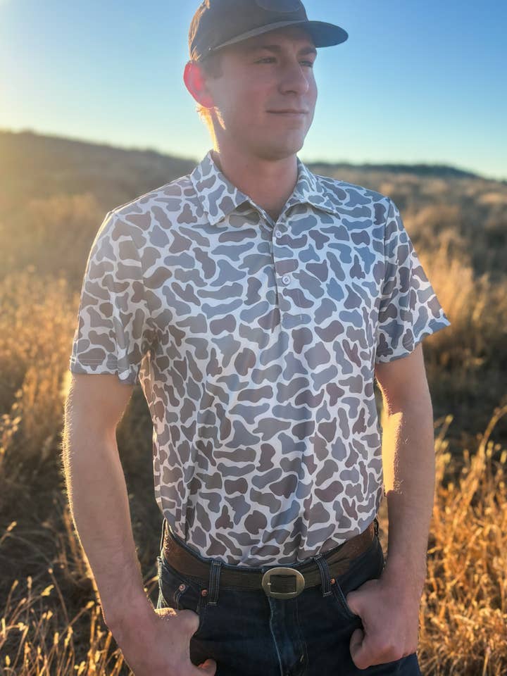 Sterling Kreek – Polo - Homem por atacado – Polo de Homem Camo Scout2