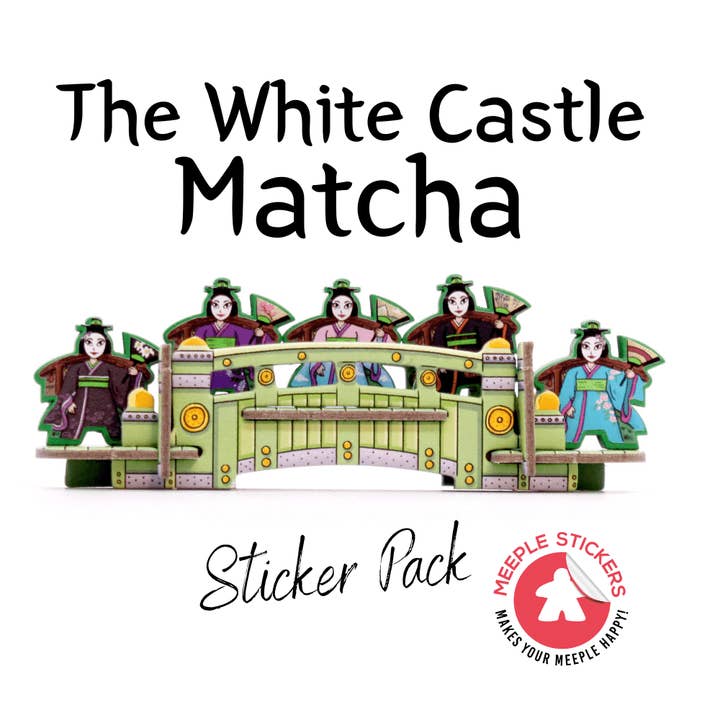 El Castillo Blanco - Conjunto de Pegatinas de Matcha para venta al por mayor de Meeple Stickers
