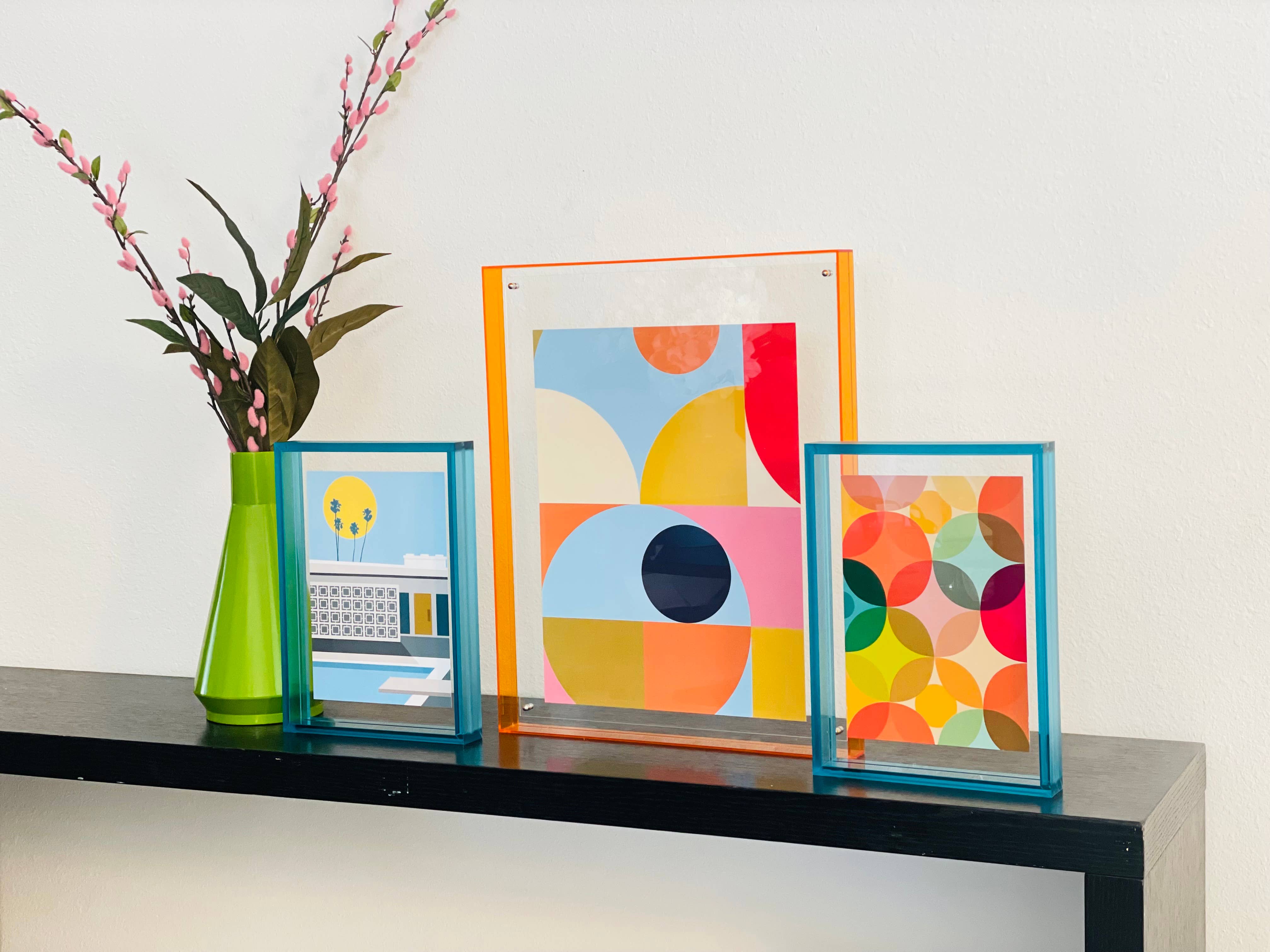 hide+seek SUPPLY CO - Wholesale Picture frame - Levitate Acrylic Shadow Box Frame - 8 x 10 - Blue (no art)6