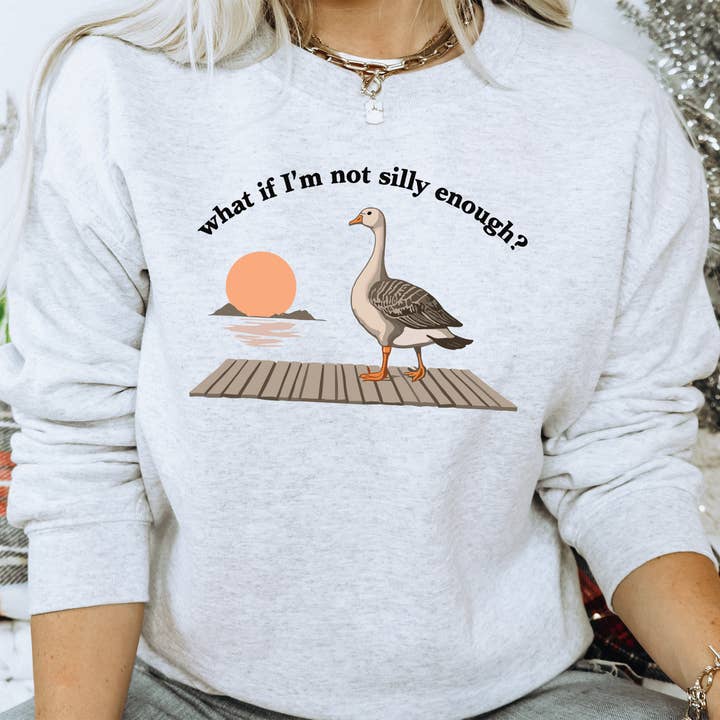 Tänk om jag inte är tillräckligt tokig sweatshirt - Rolig gås tröja för wholesale av Kite and Crest