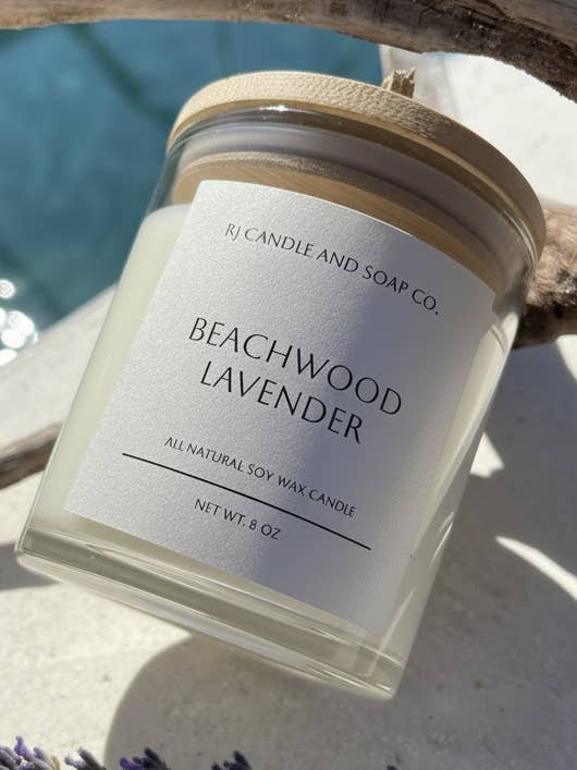 Beachwood Lavender - Soy Wax Candle for wholesale by RJ Candle and Soap Co.