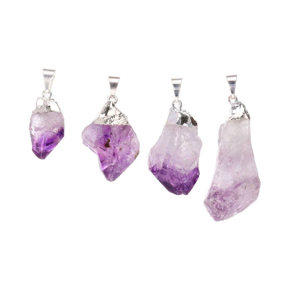 Vives de la Cortada S.L - Vendita all'ingrosso Ciondolo/pendente - Ciondolo con punta in ametista grezza -BP-2
