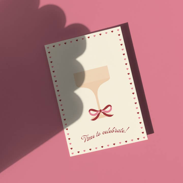 Harley and J - Wholesale Wedding Card - Time To Celebrate Greeting Card-Wedding Anniversary