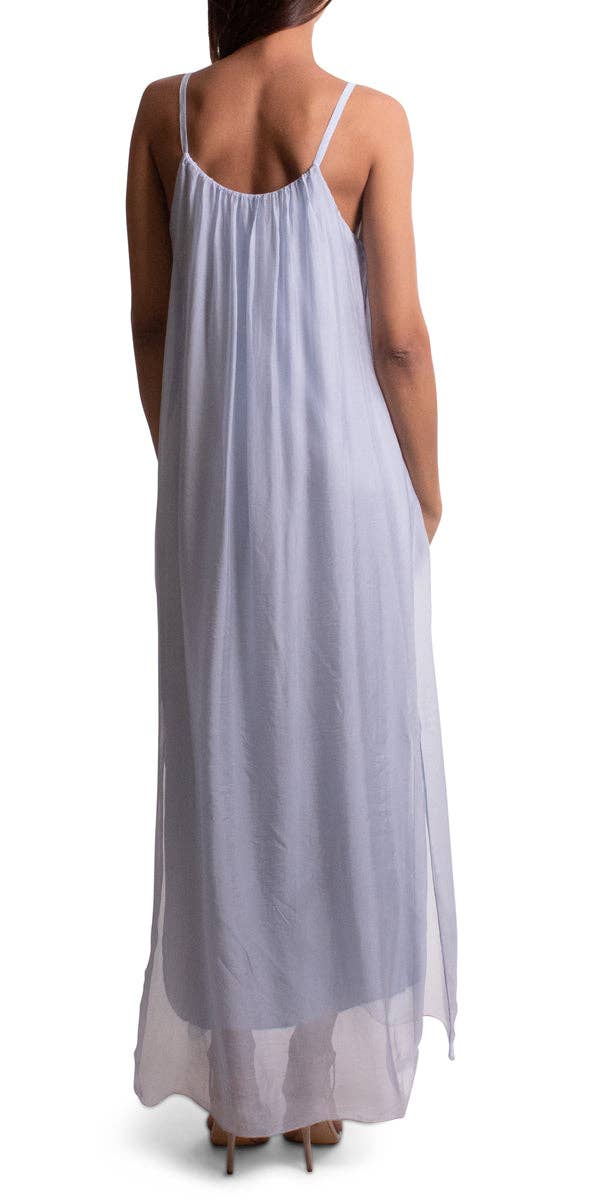 Gigi Moda - Wholesale Dress - Women's - Silk Spaghetti Maxi Dress38
